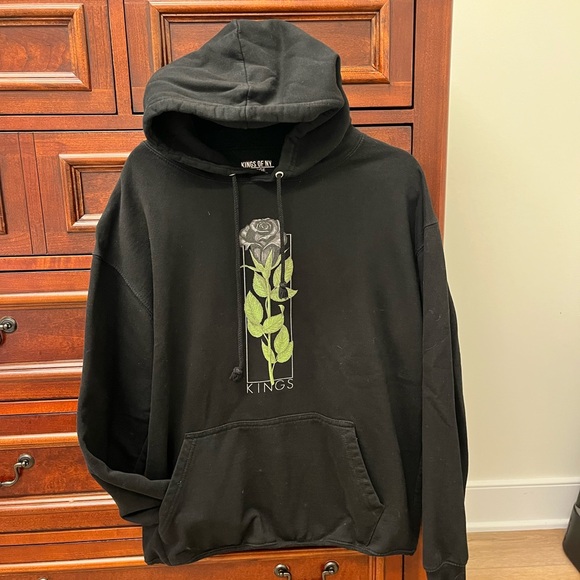 Kings of New York Other - Black and Green Graphic Hoodie Sweatshirt